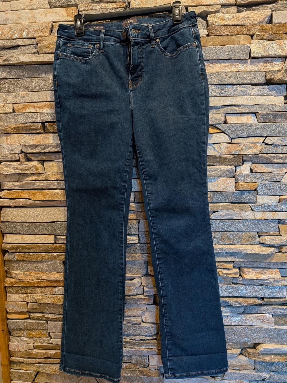 NYDJ Barbara Bootcut Dark Blue Jeans Size 10